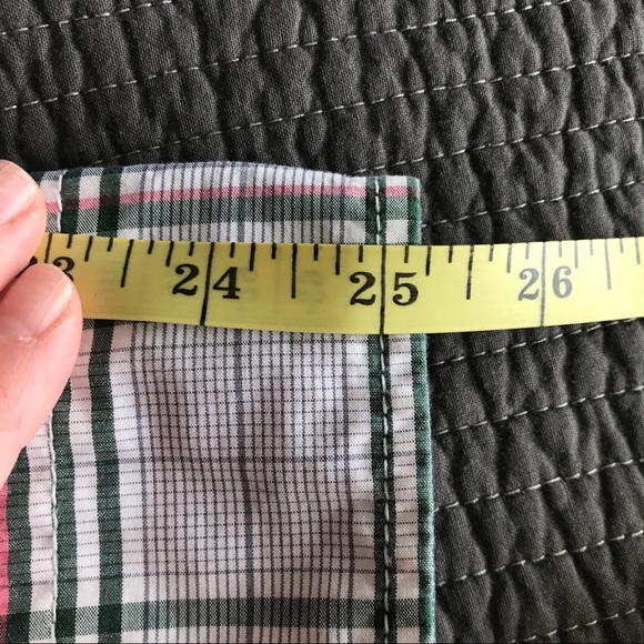 ESPRIT Green Pink Plaid Button Down Shirt, Esprit Shirt, Plaid Shirt, M - Picture 10 of 11